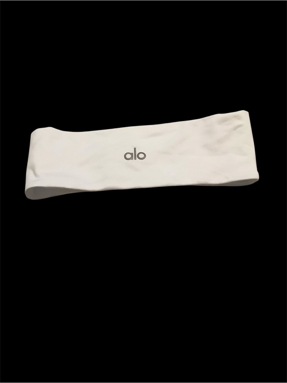 Alo White Logo Headband New With Tags